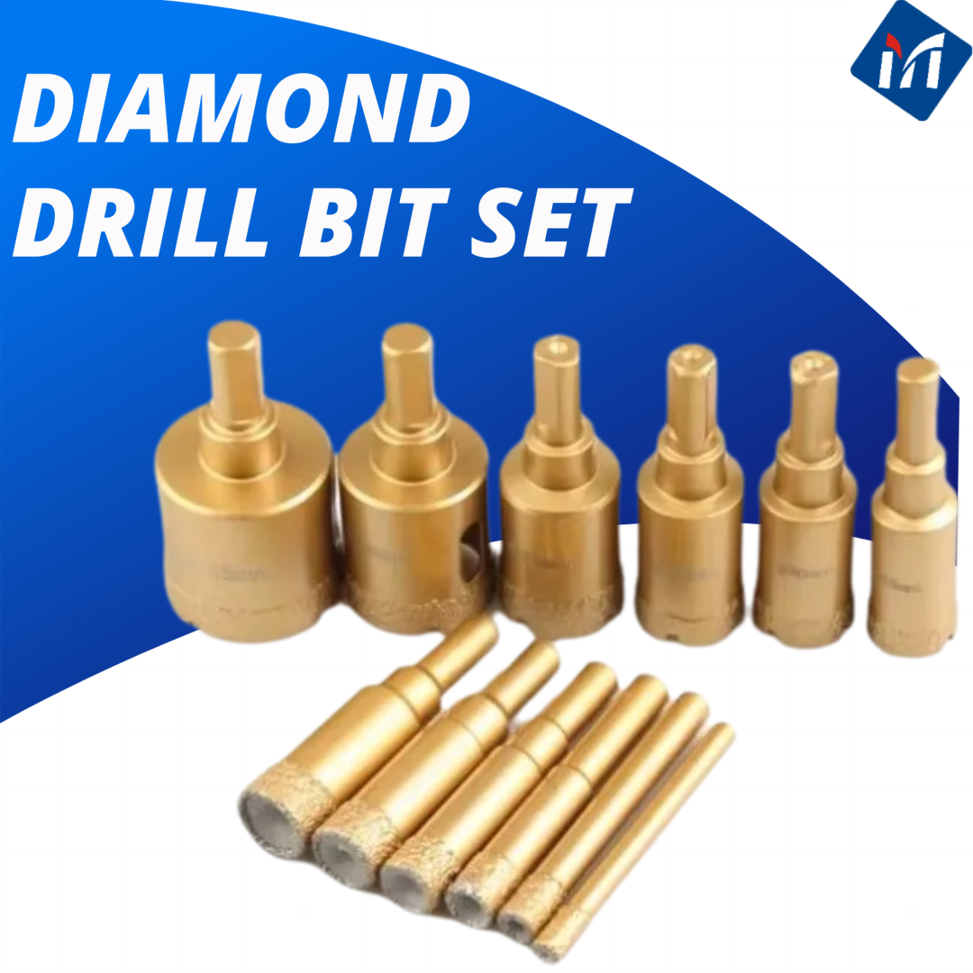 Drill Bit Set - 12pcs Diamond Brazing Drill Bit Set