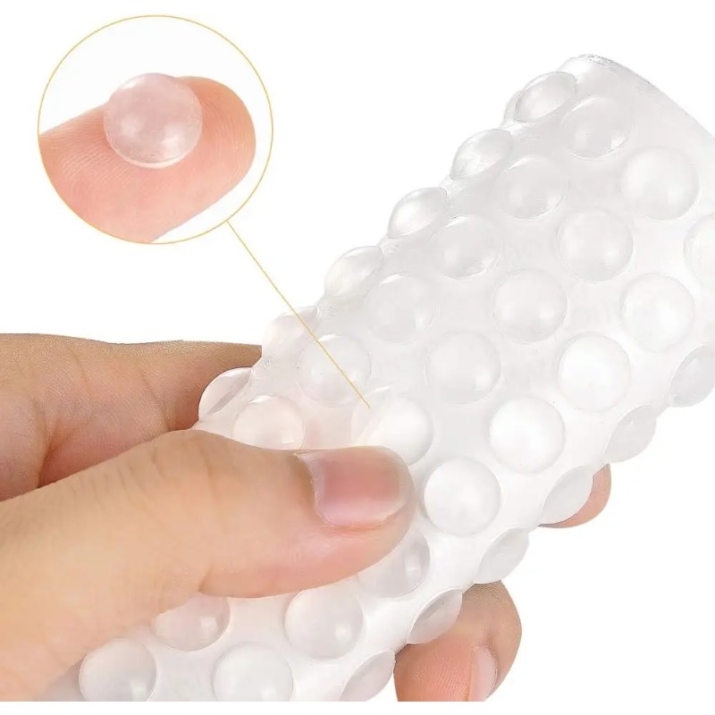 Door Stopper Rubber - Self-Adhesive Clear Door Stop Rubber Damper