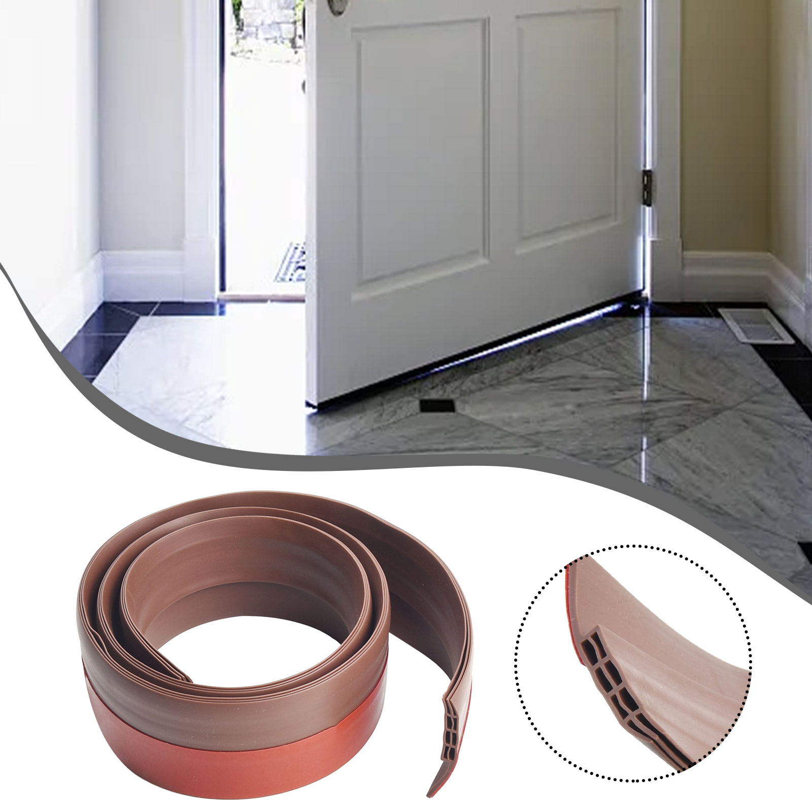 1M Waterproof Seal Strip Windb - Door Stopper Rubber reseña y precio