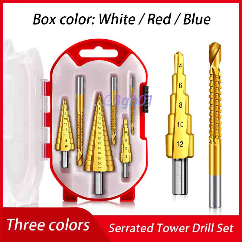 Serrated Step Drill Bit Set |  - Drill Bit Set reseña y precio