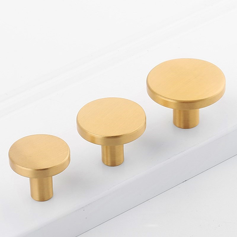 Round Brass Kitchen Cabinet Dr - Cabinet Handle Pull reseña y precio