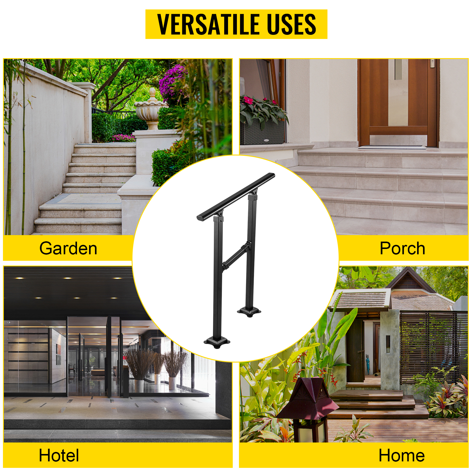 SucceBuy Iron Handrail Stair R - Home Improvement Fence reseña y precio