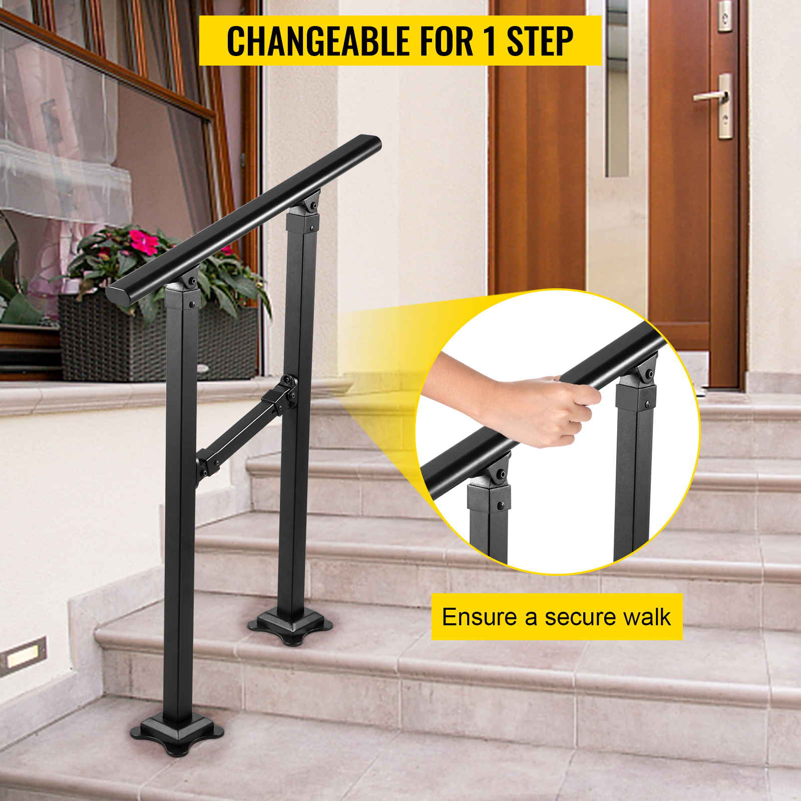 SucceBuy Iron Handrail Stair R - Home Improvement Fence reseña y precio