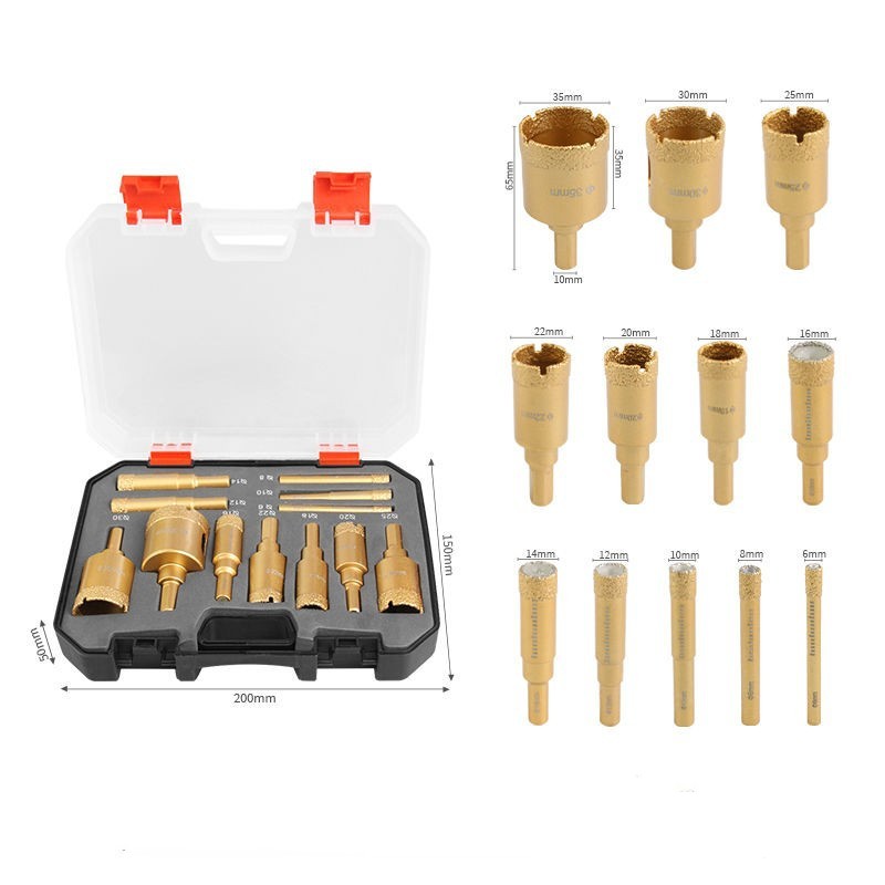 12pcs Diamond Brazing Drill Bi - Drill Bit Set reseña y precio