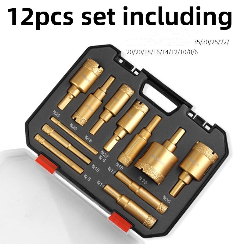 12pcs Diamond Brazing Drill Bi - Drill Bit Set reseña y precio