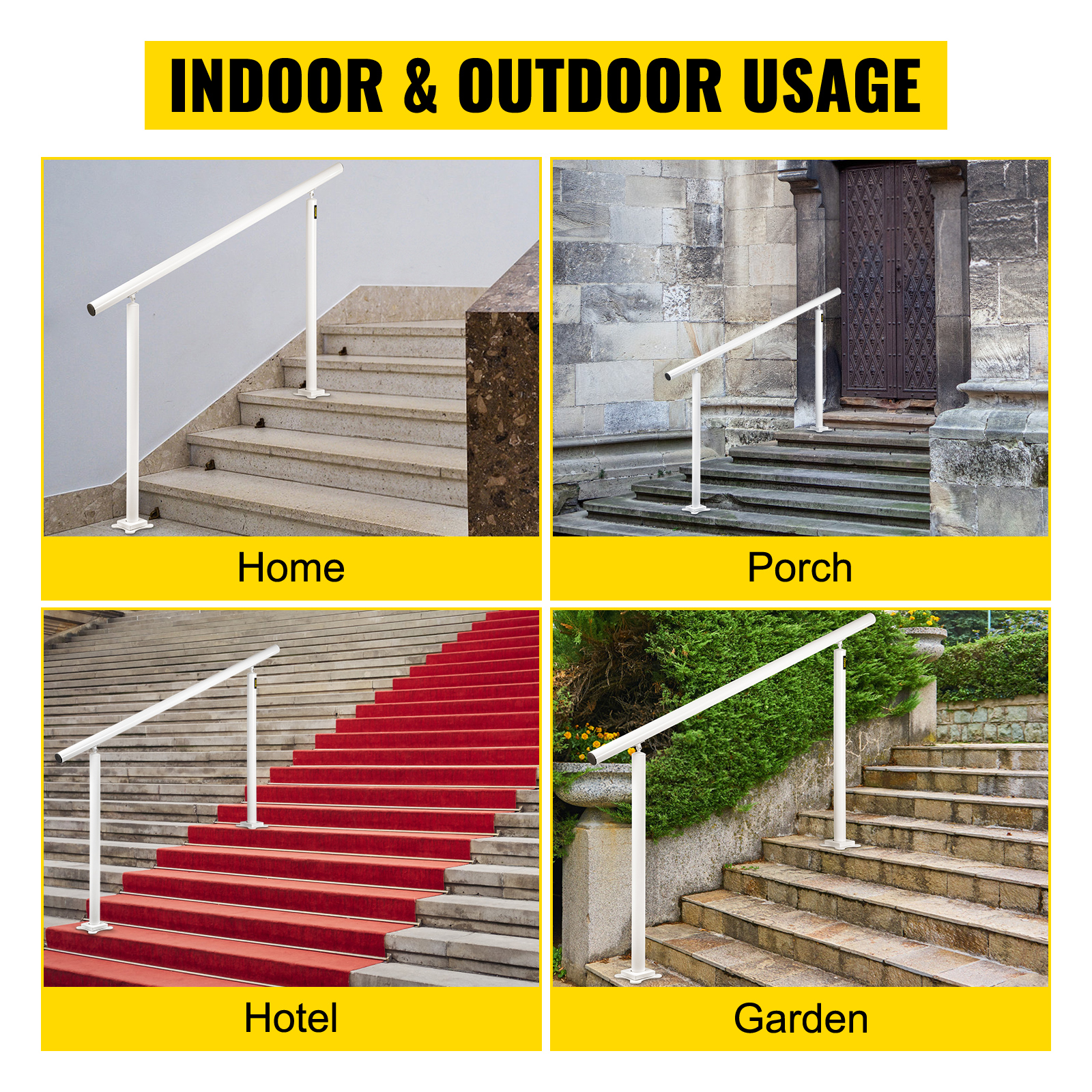 SucceBuy Handrail for Outdoor  - Home Improvement Fence reseña y precio