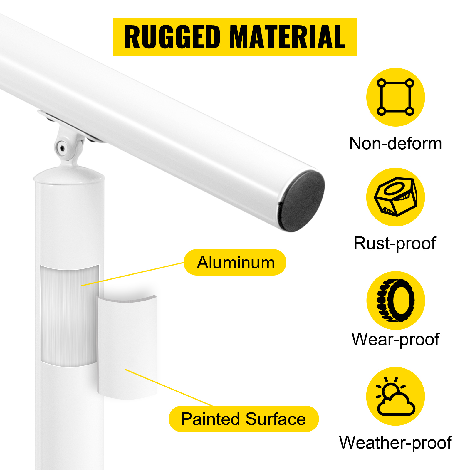 SucceBuy Handrail for Outdoor  - Home Improvement Fence reseña y precio