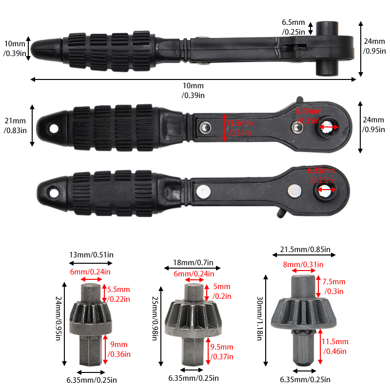 Black H-Shaped Drill Chuck Rat - Home Improvement Services reseña y precio