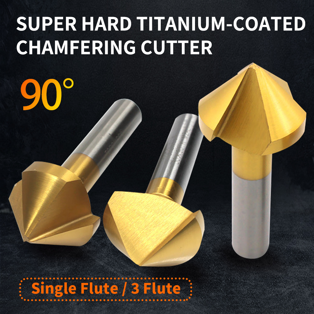 1 & 3-Flute 90° Countersink Dr - Drill Bit Set reseña y precio