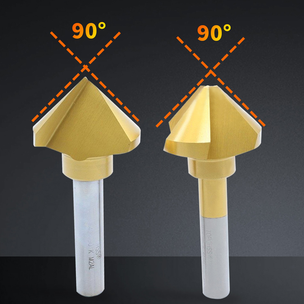 1 & 3-Flute 90° Countersink Dr - Drill Bit Set reseña y precio
