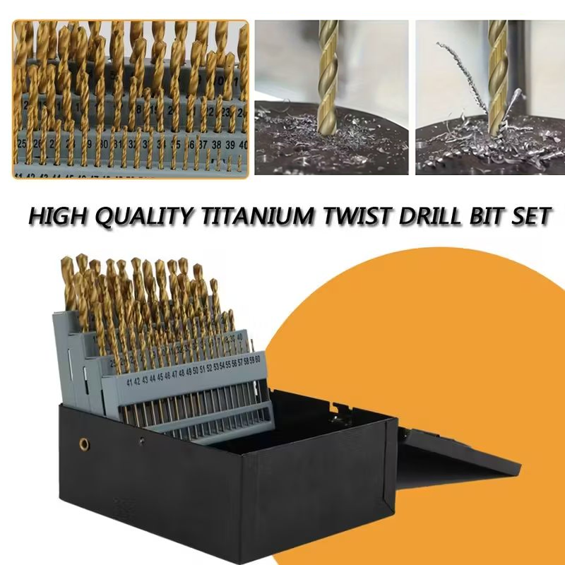 135°Drill Bits Set 60PC Number - Drill Bit Set reseña y precio