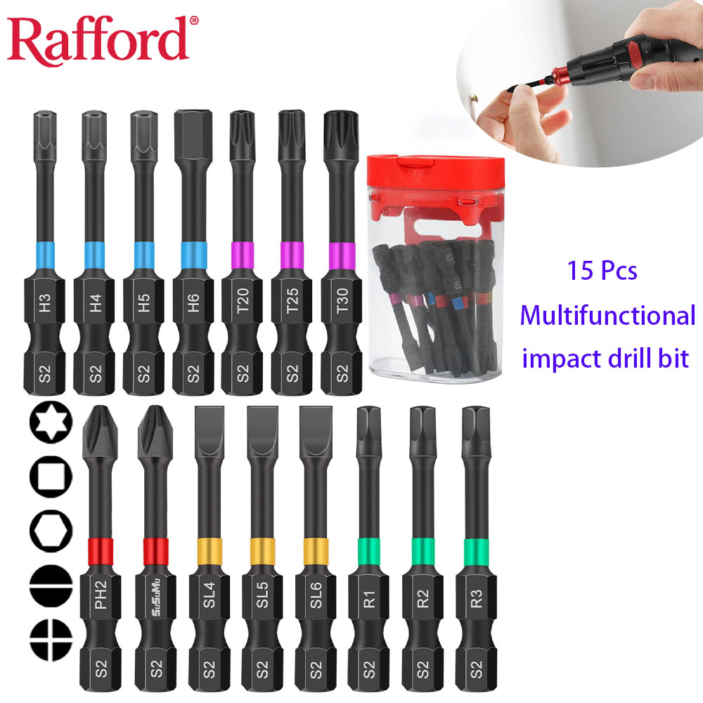 Rafford 15PCS Impact Ready Mag - Drill Bit Set reseña y precio