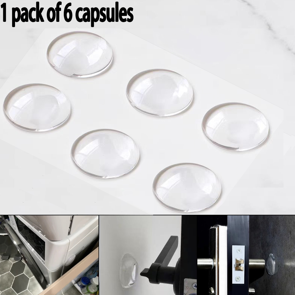 Silent Clear Silicone Door Sto - Door Stopper Rubber reseña y precio