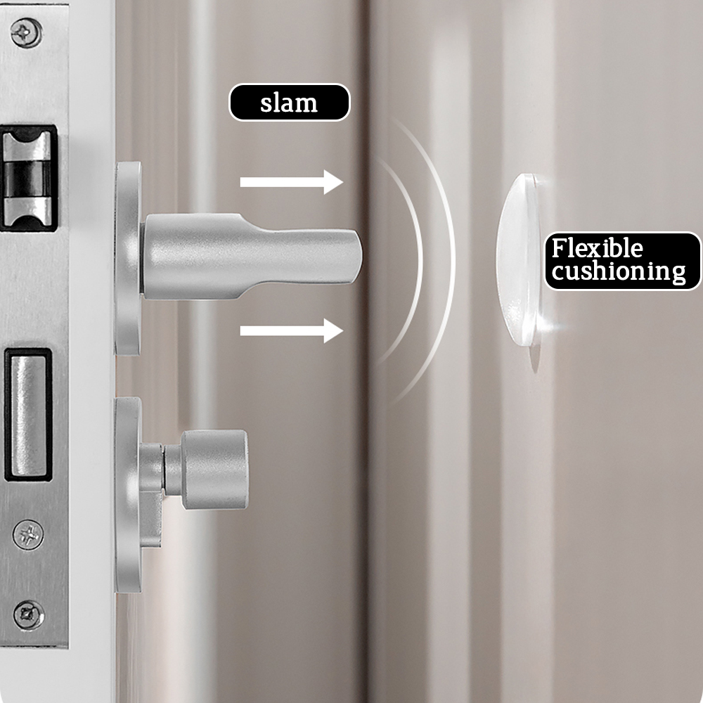 Silent Clear Silicone Door Sto - Door Stopper Rubber reseña y precio