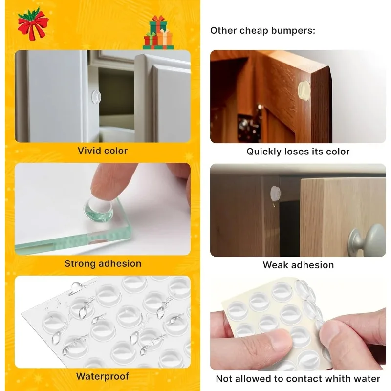 Self-Adhesive Clear Door Stop  - Door Stopper Rubber reseña y precio