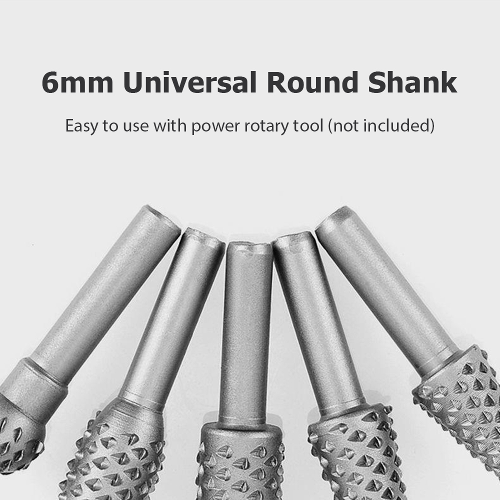 5pcs Woodworking Rotary File S - Drill Bit Set reseña y precio