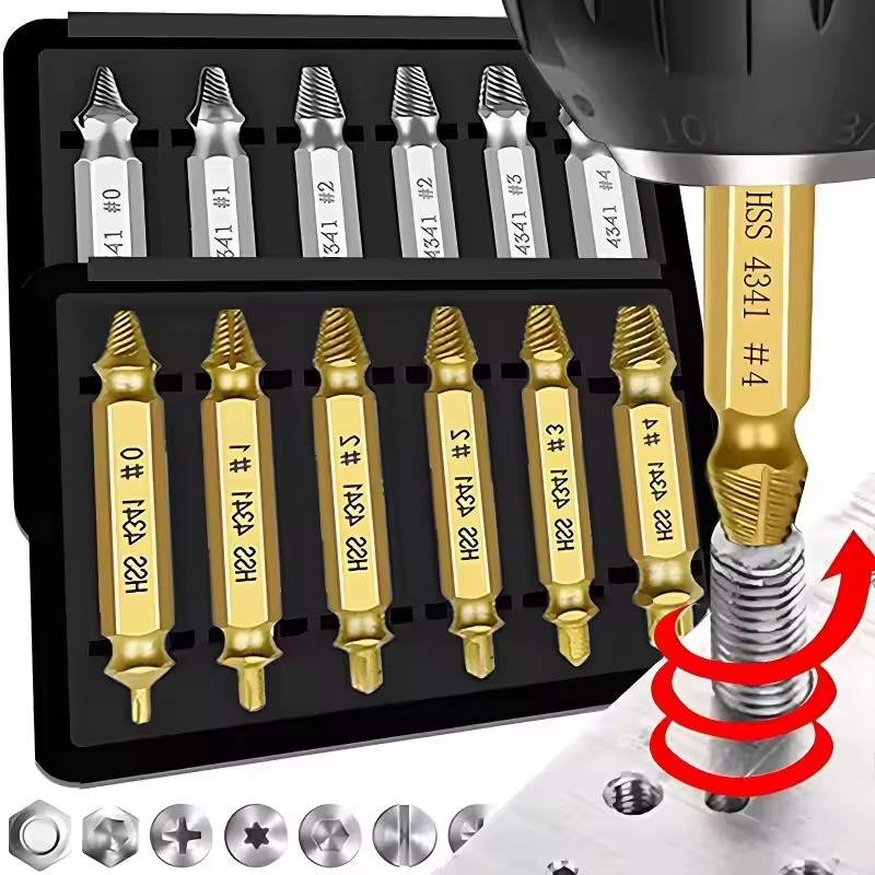 Damaged Broken Screw Extractor - Drill Bit Set reseña y precio
