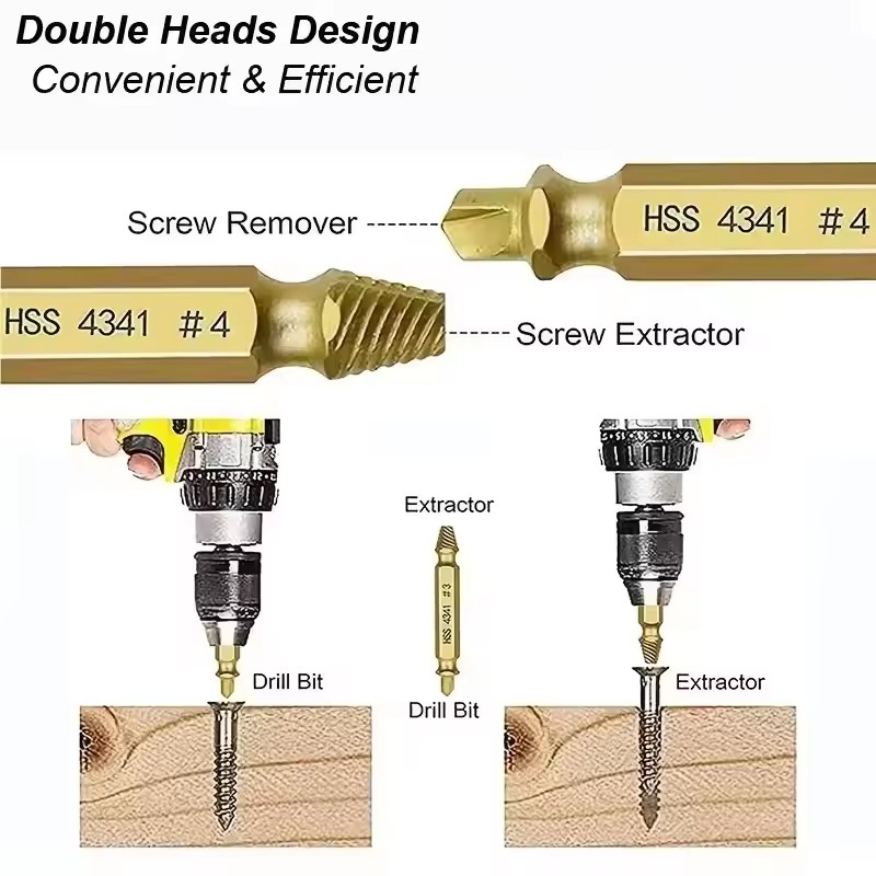 Damaged Broken Screw Extractor - Drill Bit Set reseña y precio