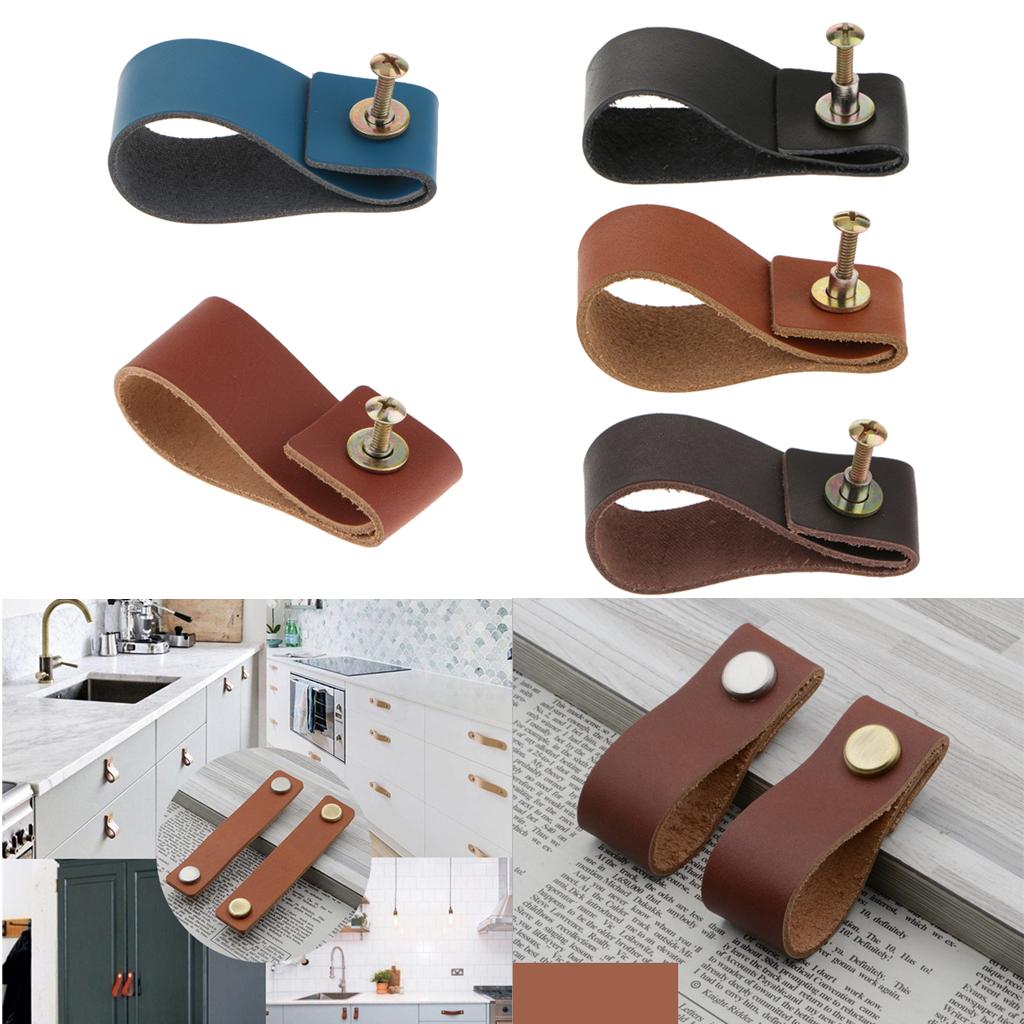 Handmade Leather Furniture Sin - Cabinet Handle Pull reseña y precio